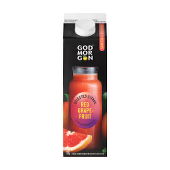Red Grapefruit Juice With Bits GOD MORGON 1L