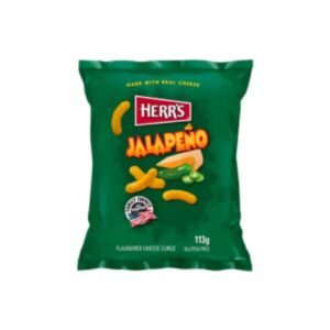 شيبس Herrs Curls Jalapeno 113 G