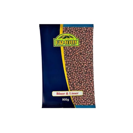 فاصولياء  Adzukibönor 900g Famous