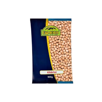 حمص حب Kikärter 12mm 900g Famous