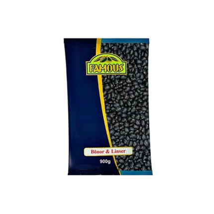 فاصولياء Svarta Bönor 900g Famous