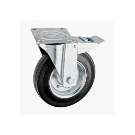 دولاب Länkhjul med broms, Ø200 x 38 mm